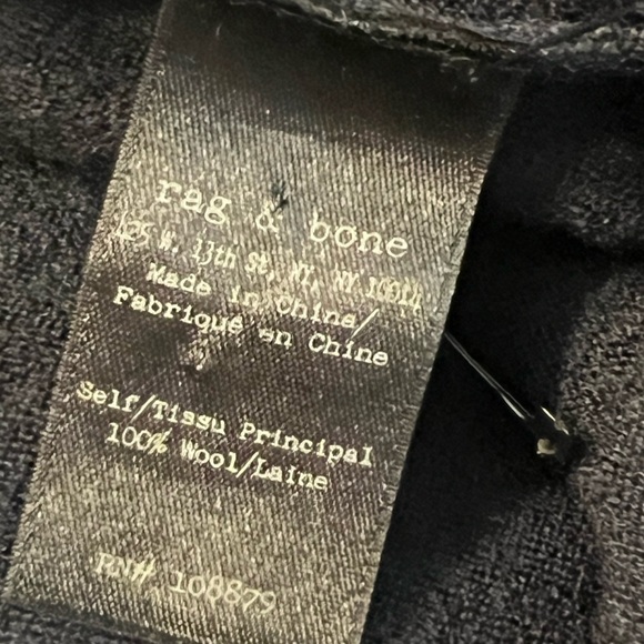 Rag & Bone Navy Lace Wool Tank Top xs - Picture 7 of 7